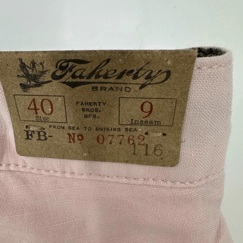 Faherty Men Malibu Chino Shorts Linen Cotton 10